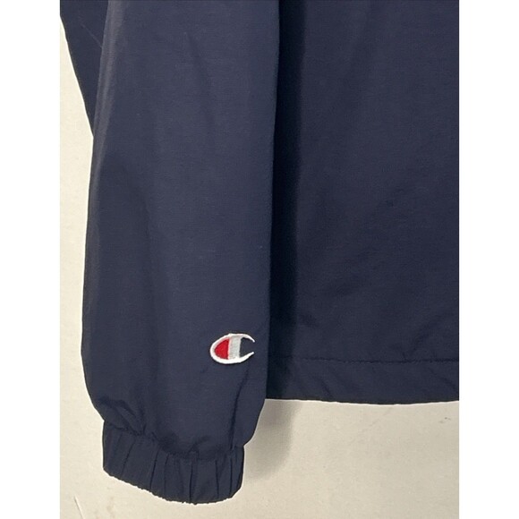 Vtg UCLA Champion Fleece Lined Jacket Hooded Snap up XXL Full interior pocket - Picture 5 of 8